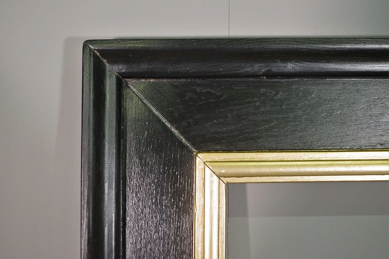 Black and gold painted spruce frame, 1990s 4