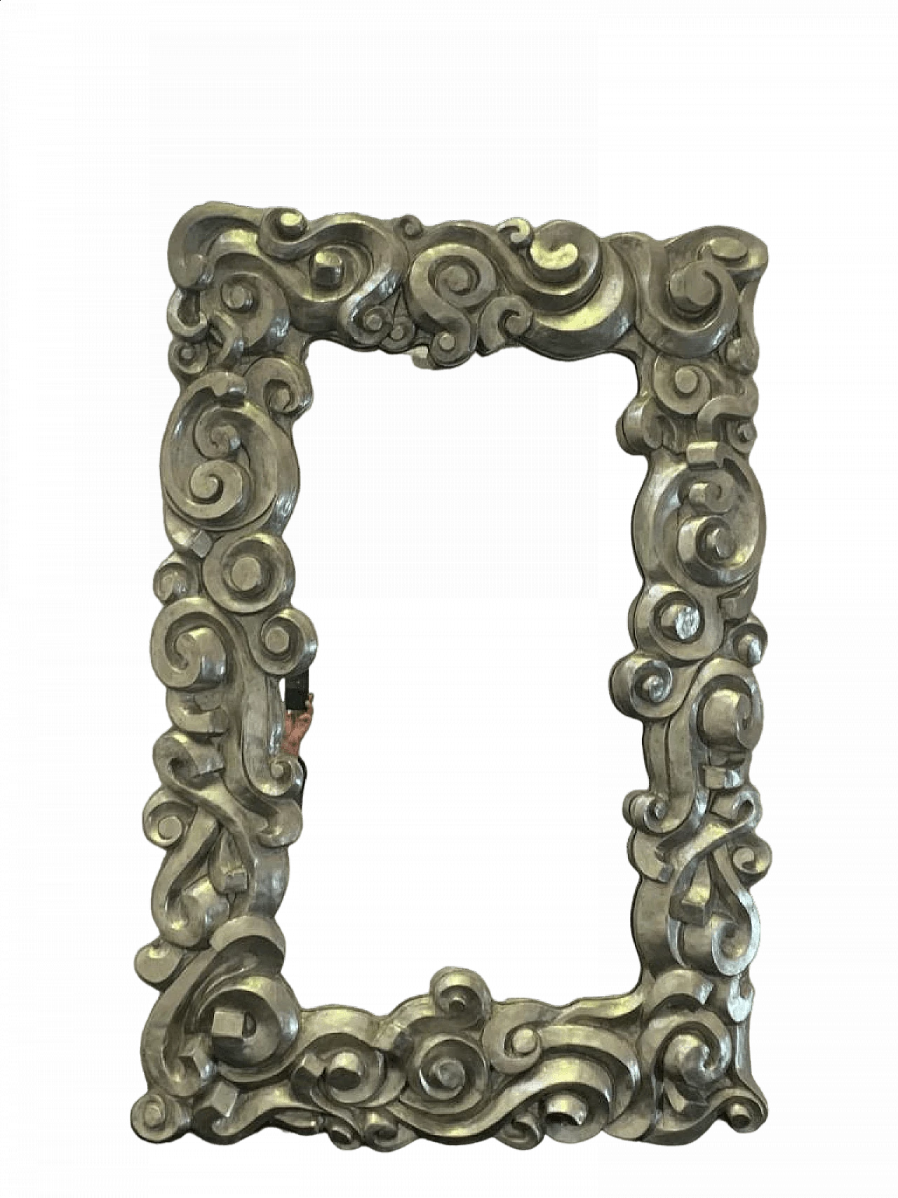 Specchio argentato in resina di Lam Lee Group, anni '90 8