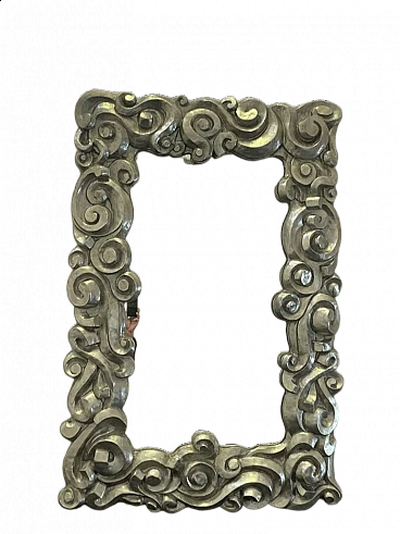 Specchio argentato in resina di Lam Lee Group, anni '90