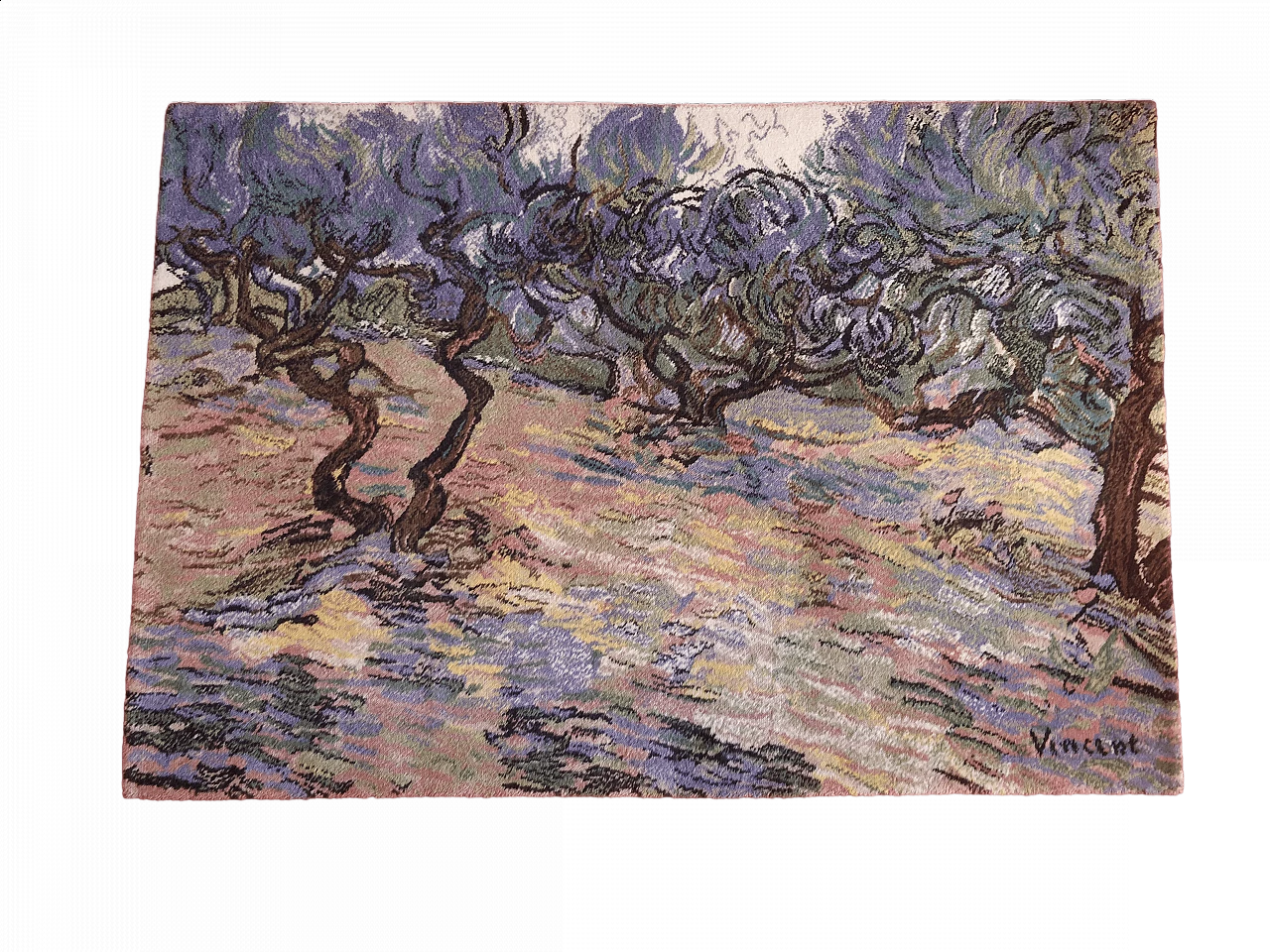 Rug with the Olive Trees by Vincent Van Gogh by Ege Axminster A/S, 1990s 6