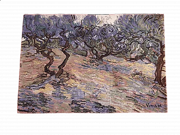 Tappeto con Gli ulivi di Vincent Van Gogh di Ege Axminster A/S, anni '90