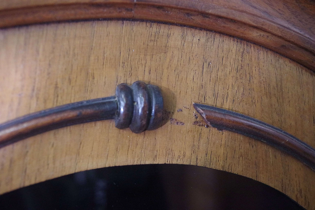 Carved wooden showcase with large drawer, 1940s 10