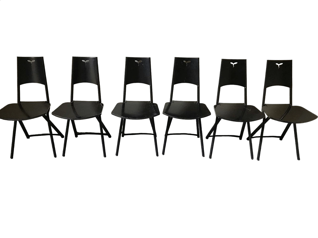 6 Sedie pieghevoli Mia di Giorgio Cattelan, anni '80 11
