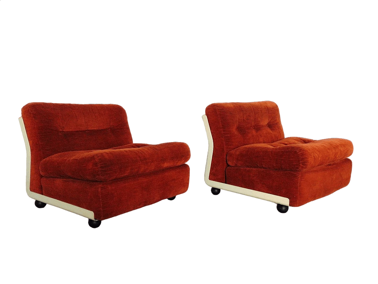 Pair of Amanta armchairs by Bellini for B&B Italia, 1970s 12