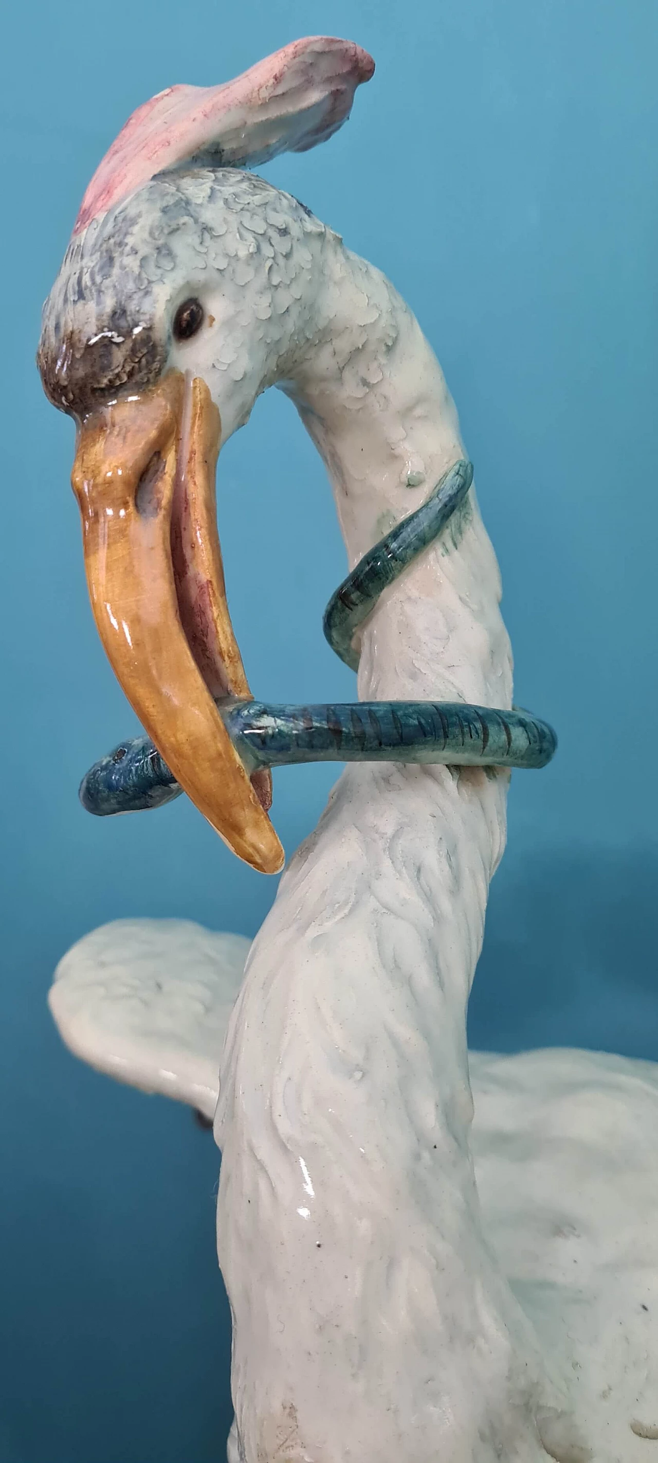 Ceramic vase with sculpture of grey heron, 1950s 9