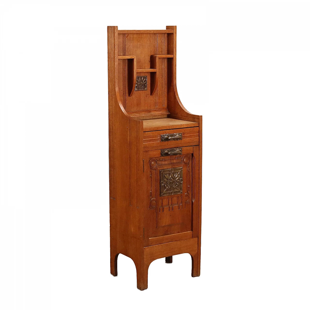 Liberty oak and beech bedside table, early 20th century 1