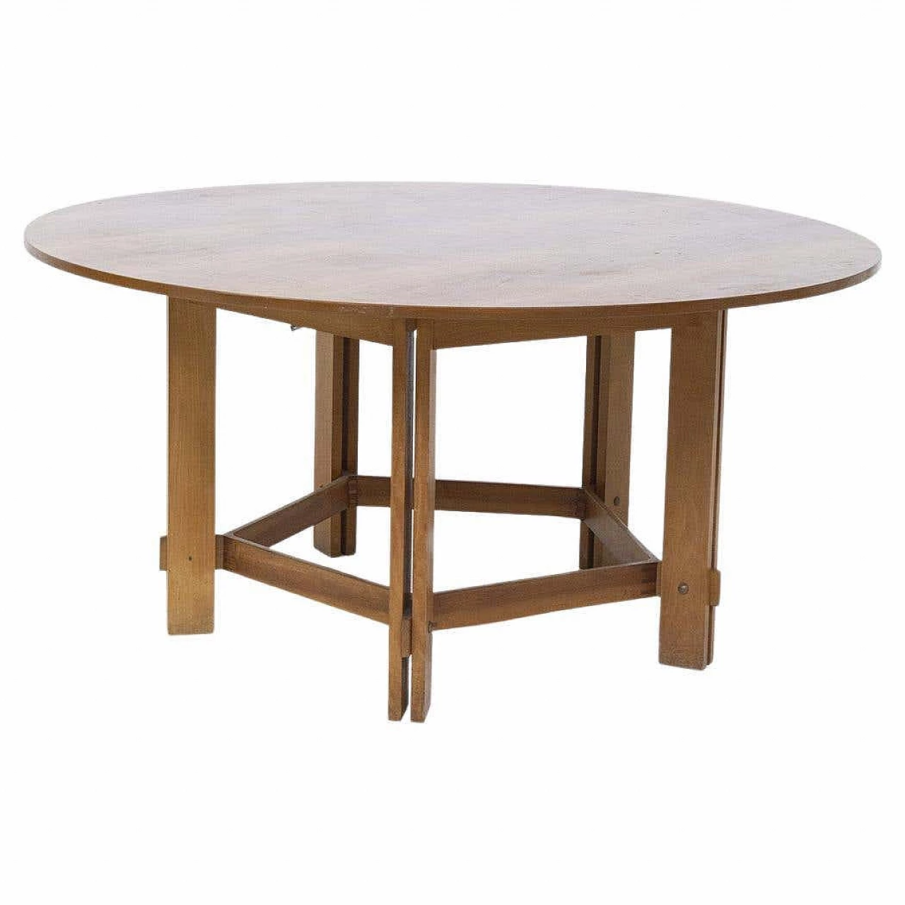 Round wooden table by Vittorio Gregotti, Lodovico Meneghetti and Giotto Stoppino, 1950s 7