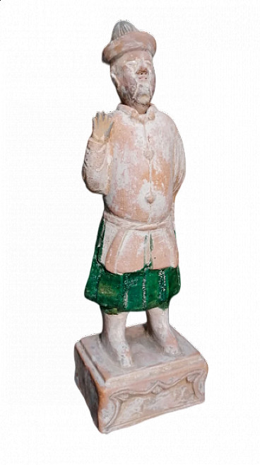 Ritual terracotta sculpture of afterlife servant, early 17th century
