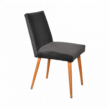 Grey upholstered beech chair 200-244 for Słupskie Fabryki Mebli, 1970s
