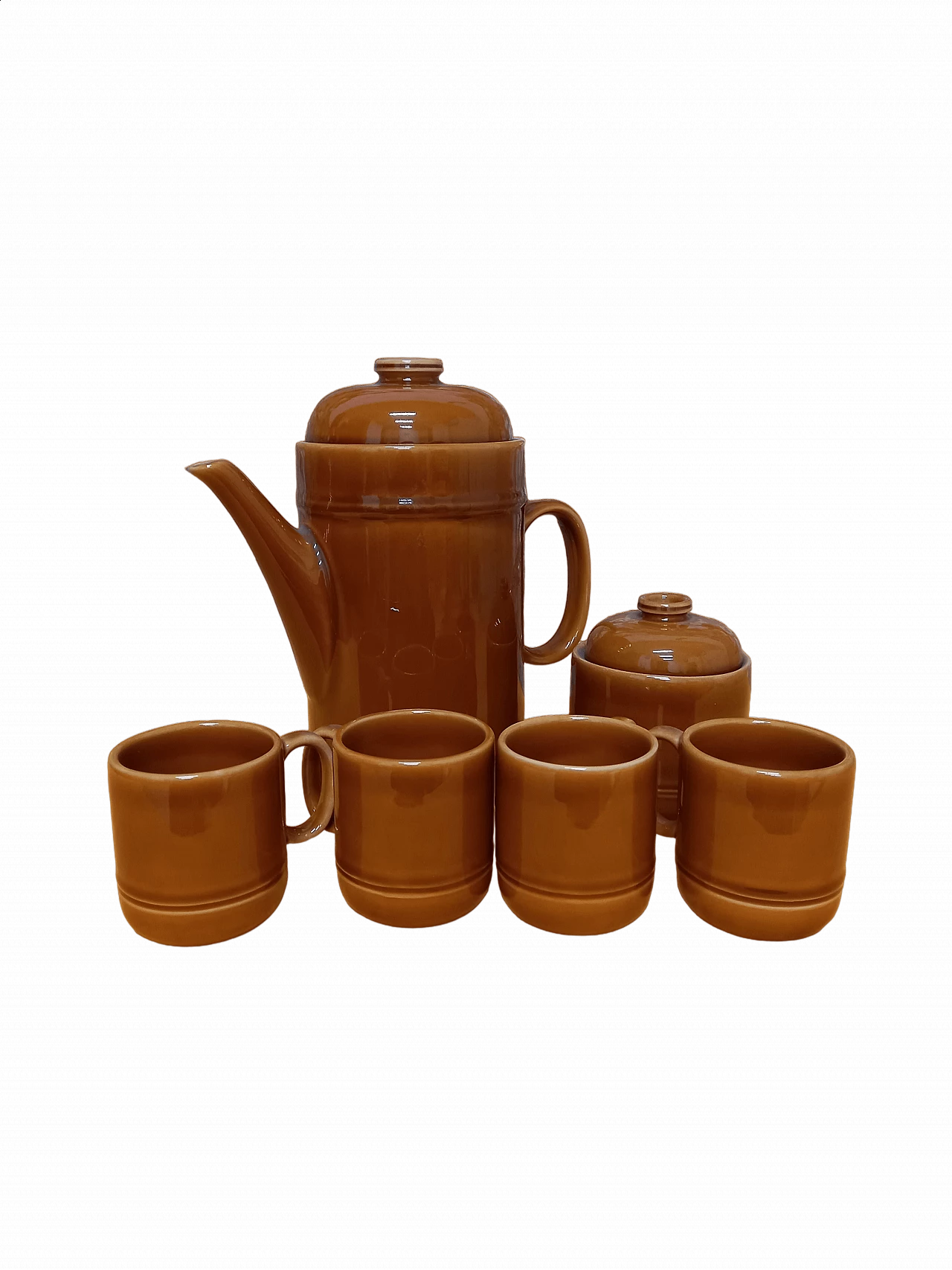 Four-piece ceramic service by Franco Pozzi, 1970s 8