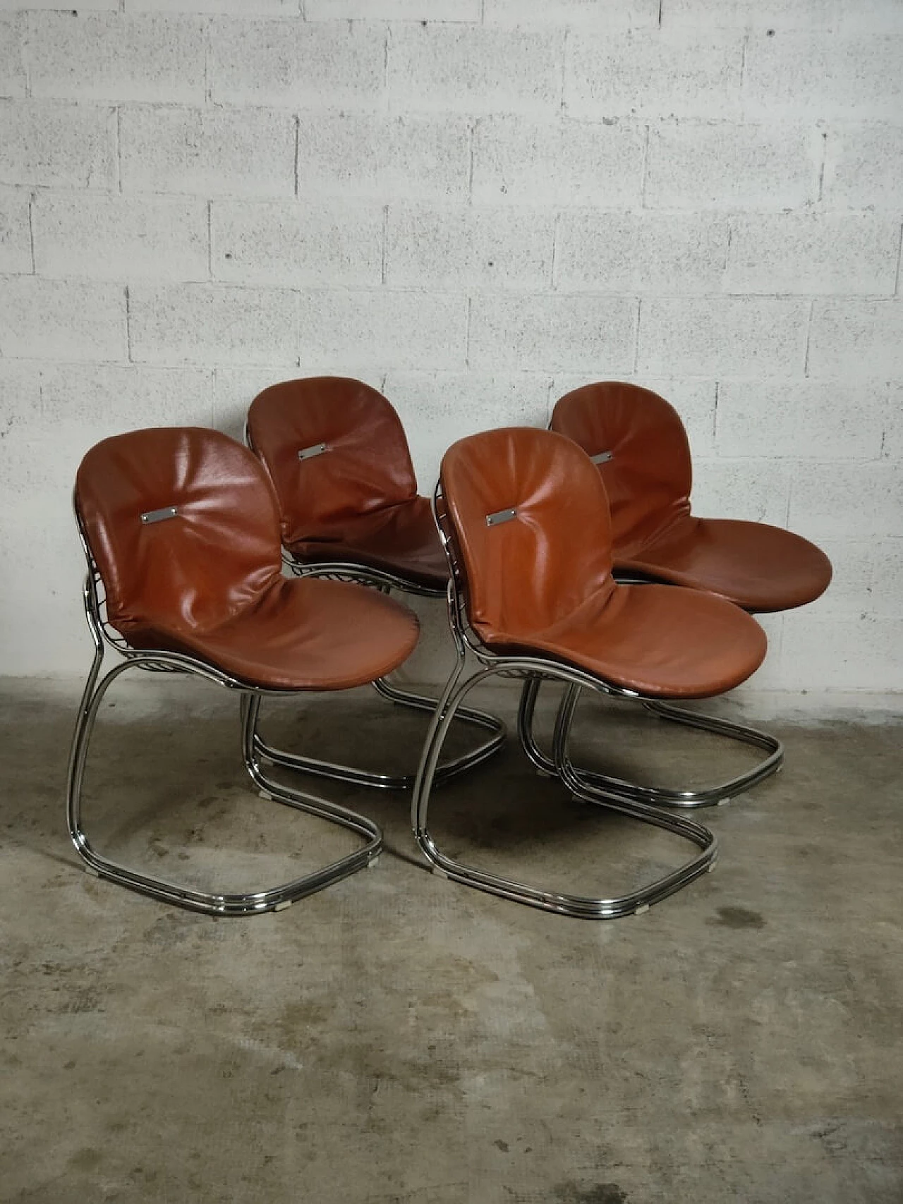 4 Sabrina chairs by Gastone Rinaldi for Rima, 1970s 2