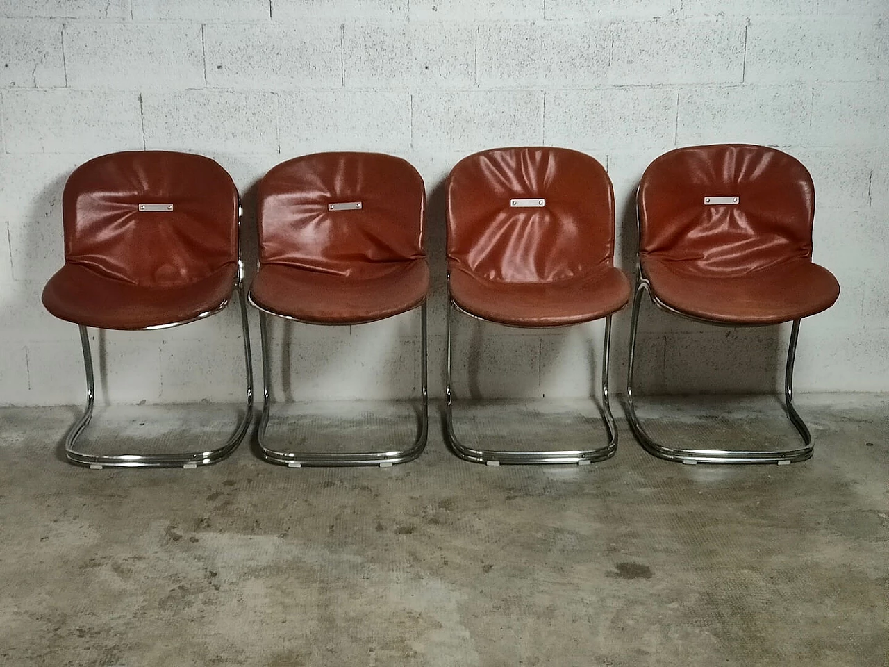 4 Sabrina chairs by Gastone Rinaldi for Rima, 1970s 5