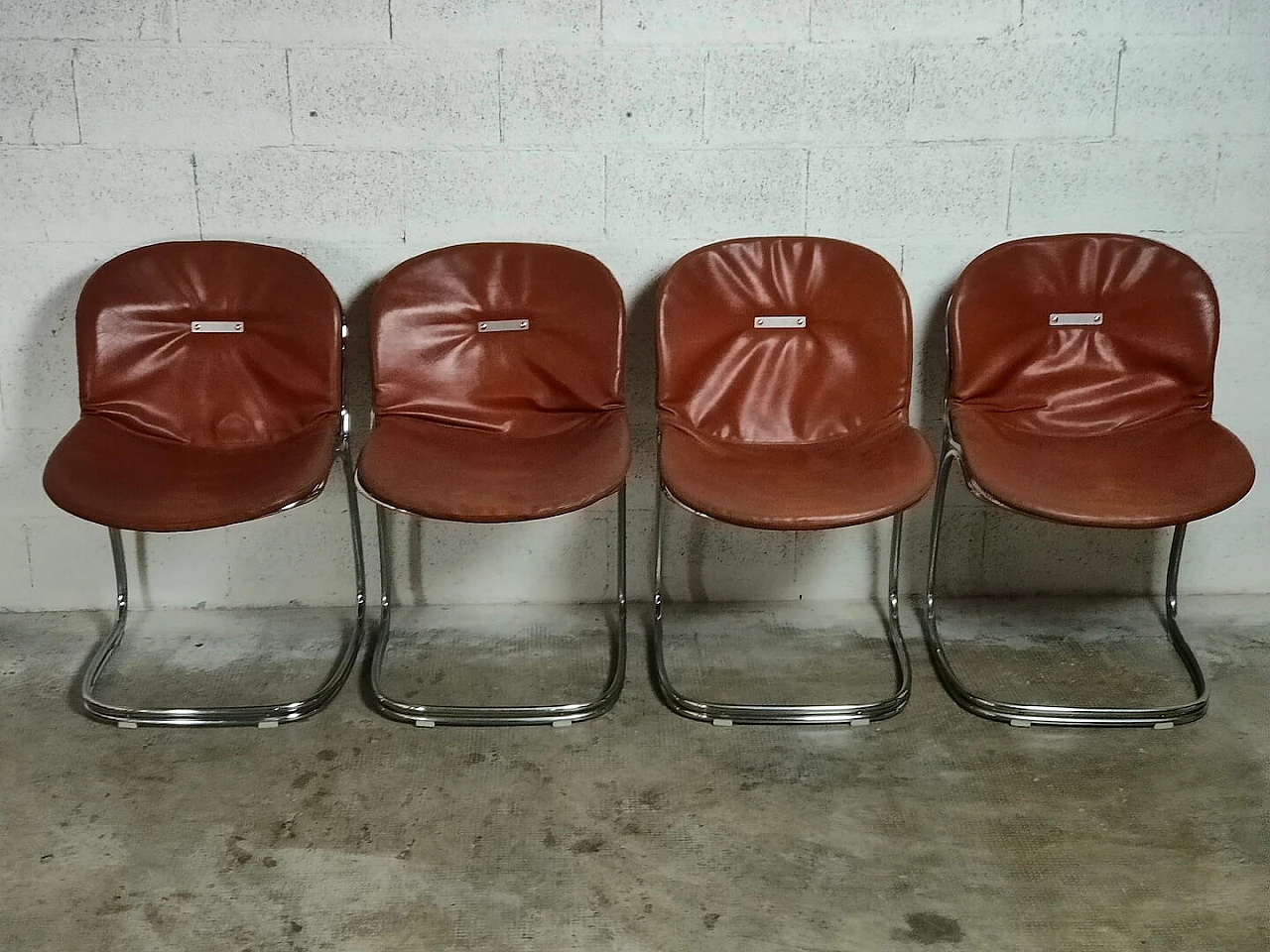 4 Sabrina chairs by Gastone Rinaldi for Rima, 1970s 7