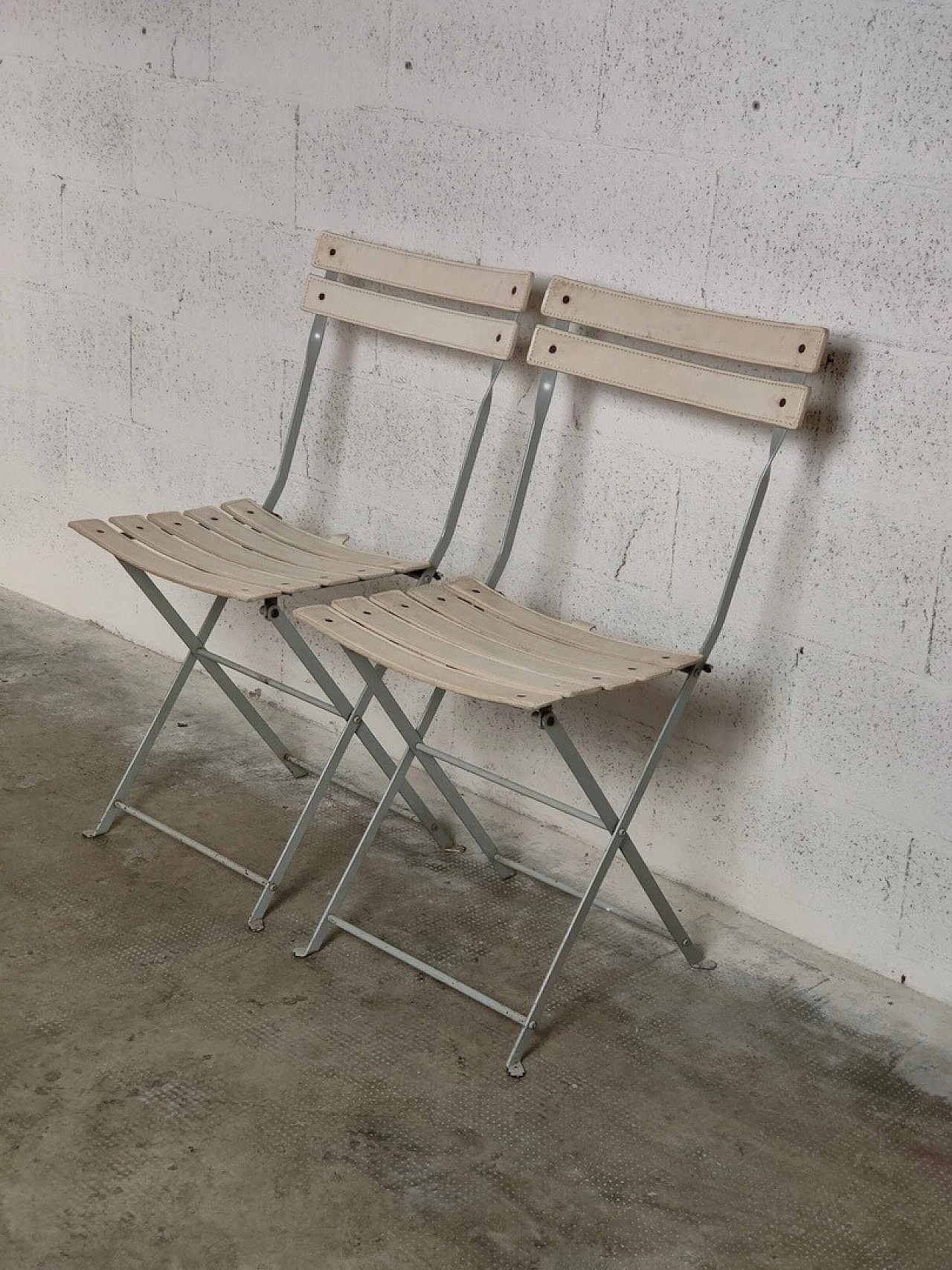Pair of Celestina folding chairs by Marco Zanuso for Zanotta, 1980s 7