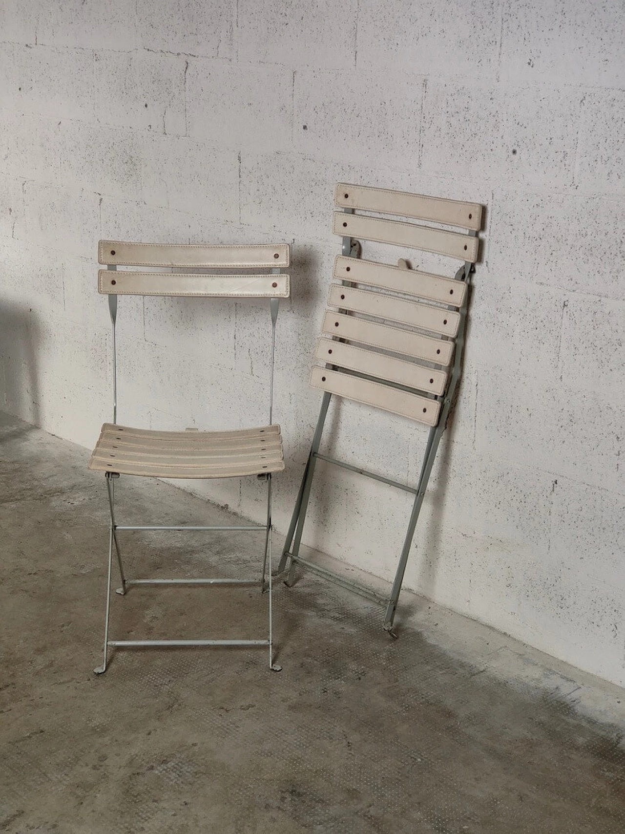 Pair of Celestina folding chairs by Marco Zanuso for Zanotta, 1980s 9