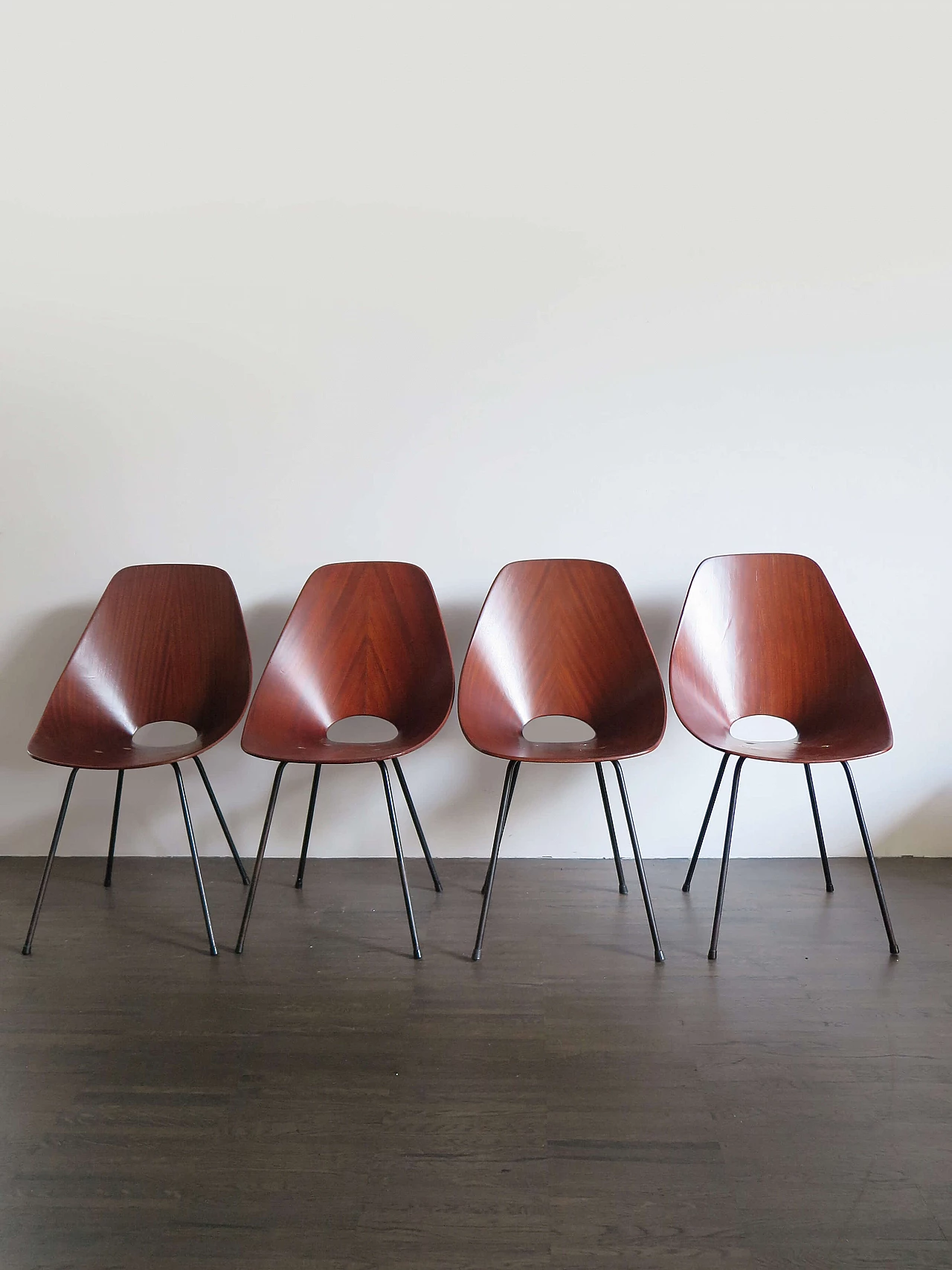 4 Medea chairs by Vittorio Nobili for Fratelli Tagliabue, 1950s 2