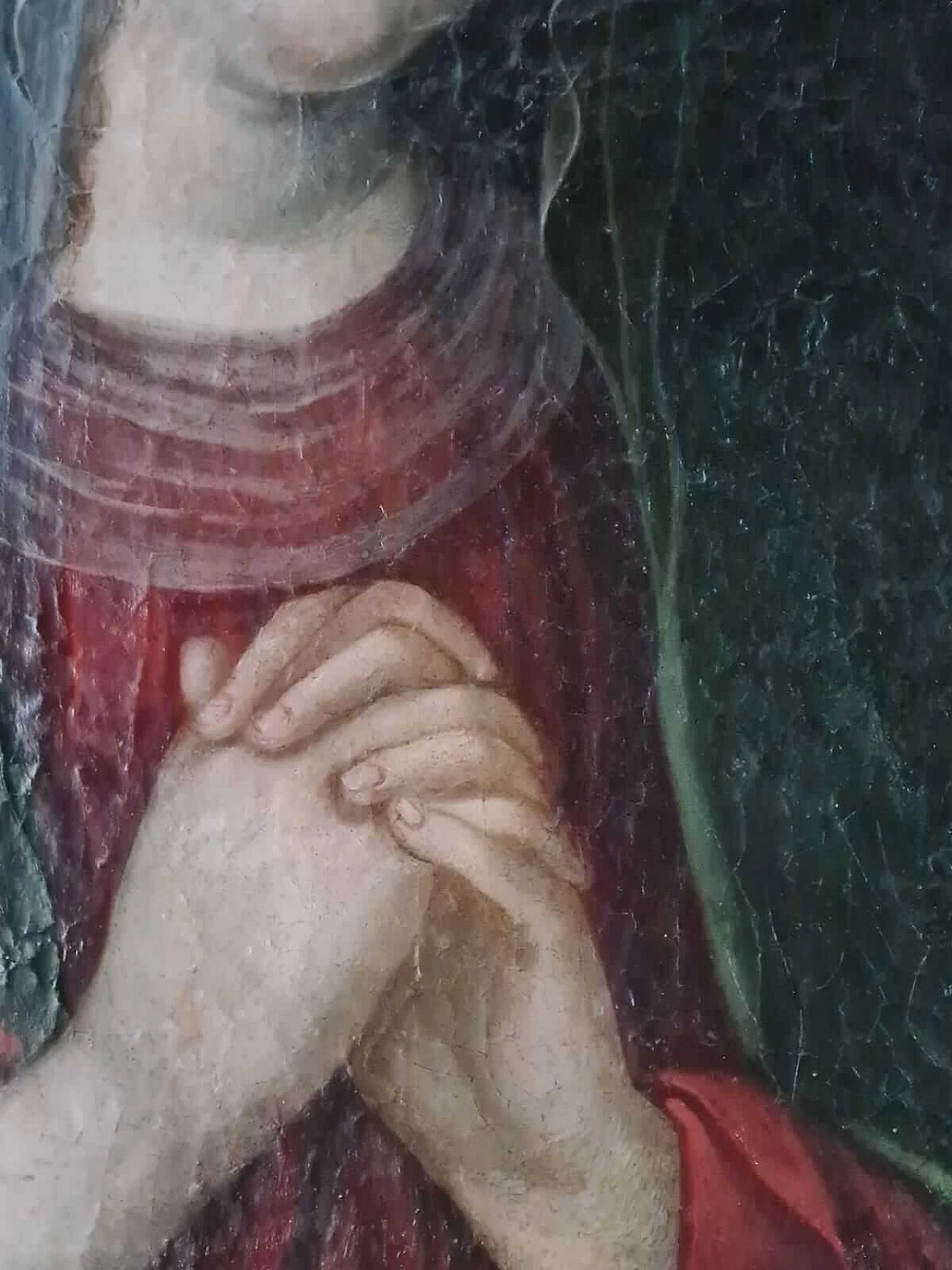 Flemish Madonna on canvas, 17th century 2