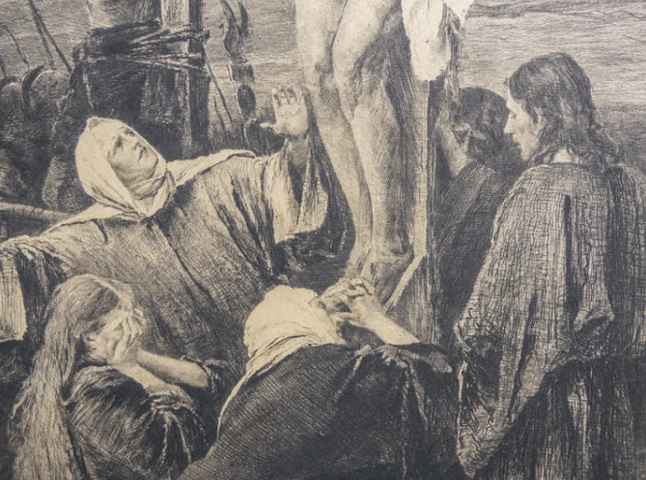 Karl Köpping and Mihály Munkácsy, Golgotha, etching, 1888 3