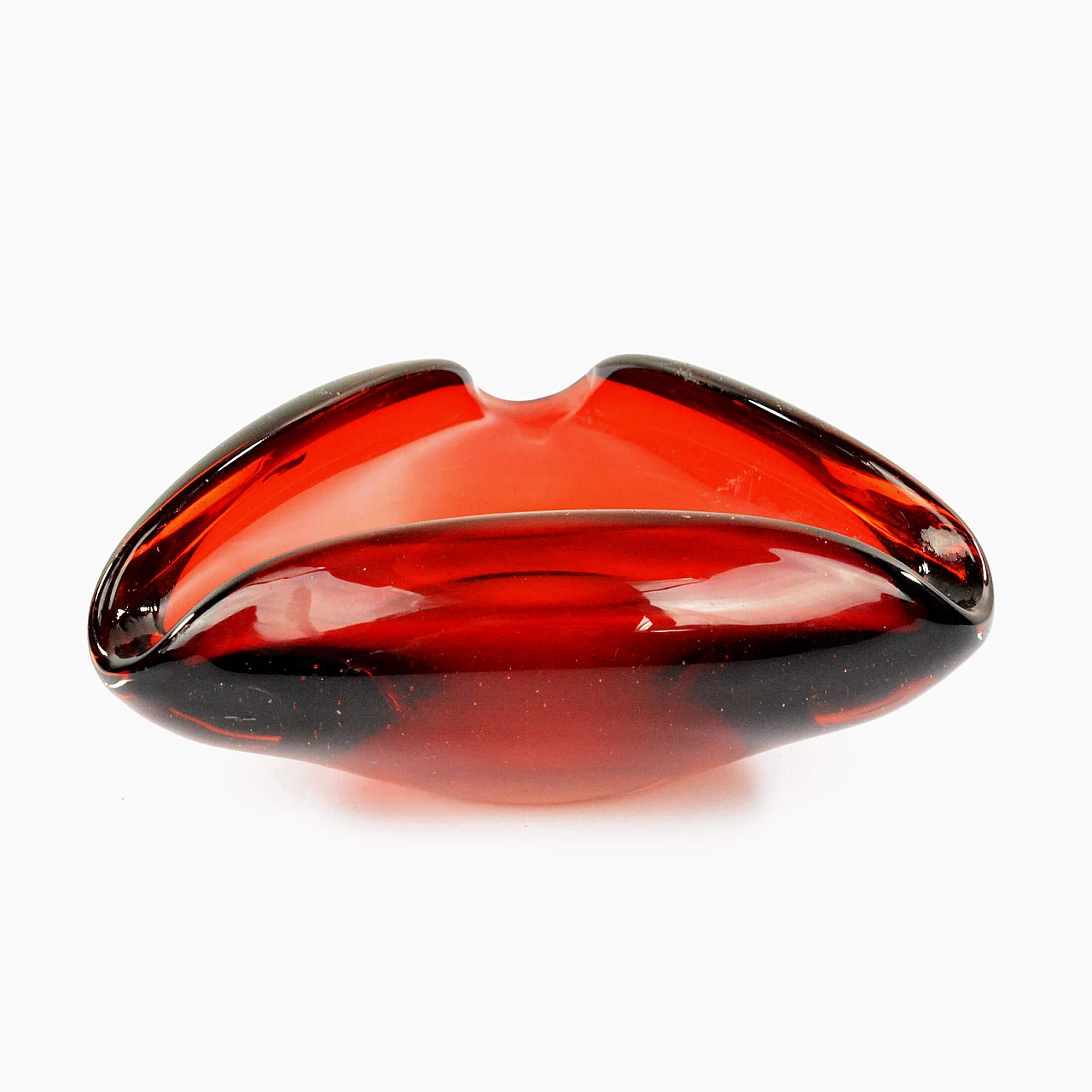 Red Murano glass ashtray by Galliano Ferro, 1960s 2