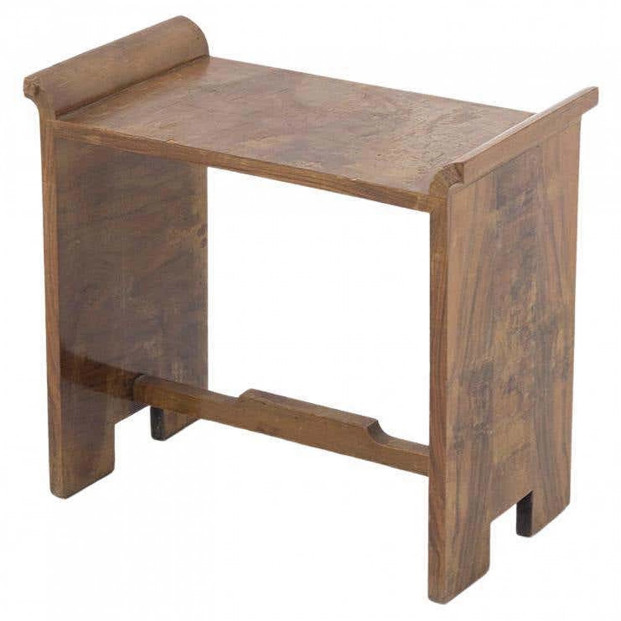 Walnut-root stool by Osvaldo Borsani, 1930s 3