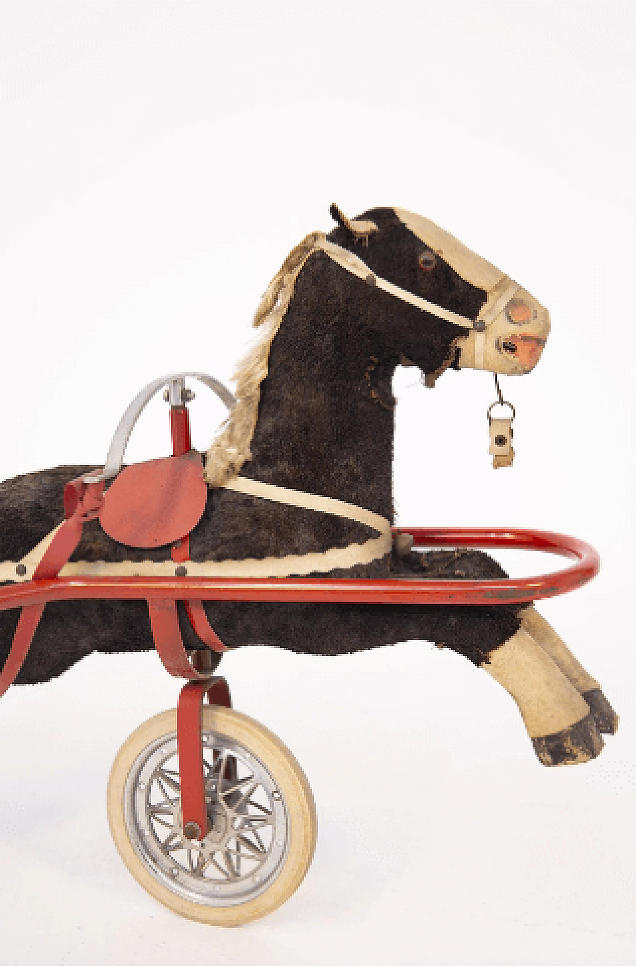 Toy cart with horse, 1950s 5