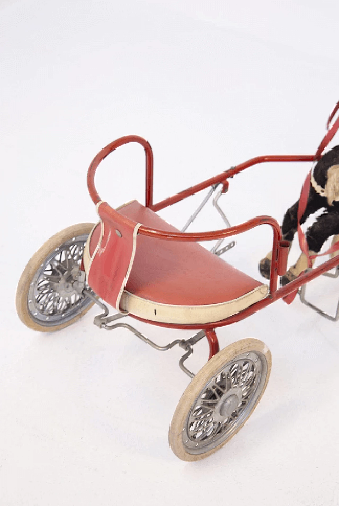 Carretto giocattolo con cavallo, anni '50 7