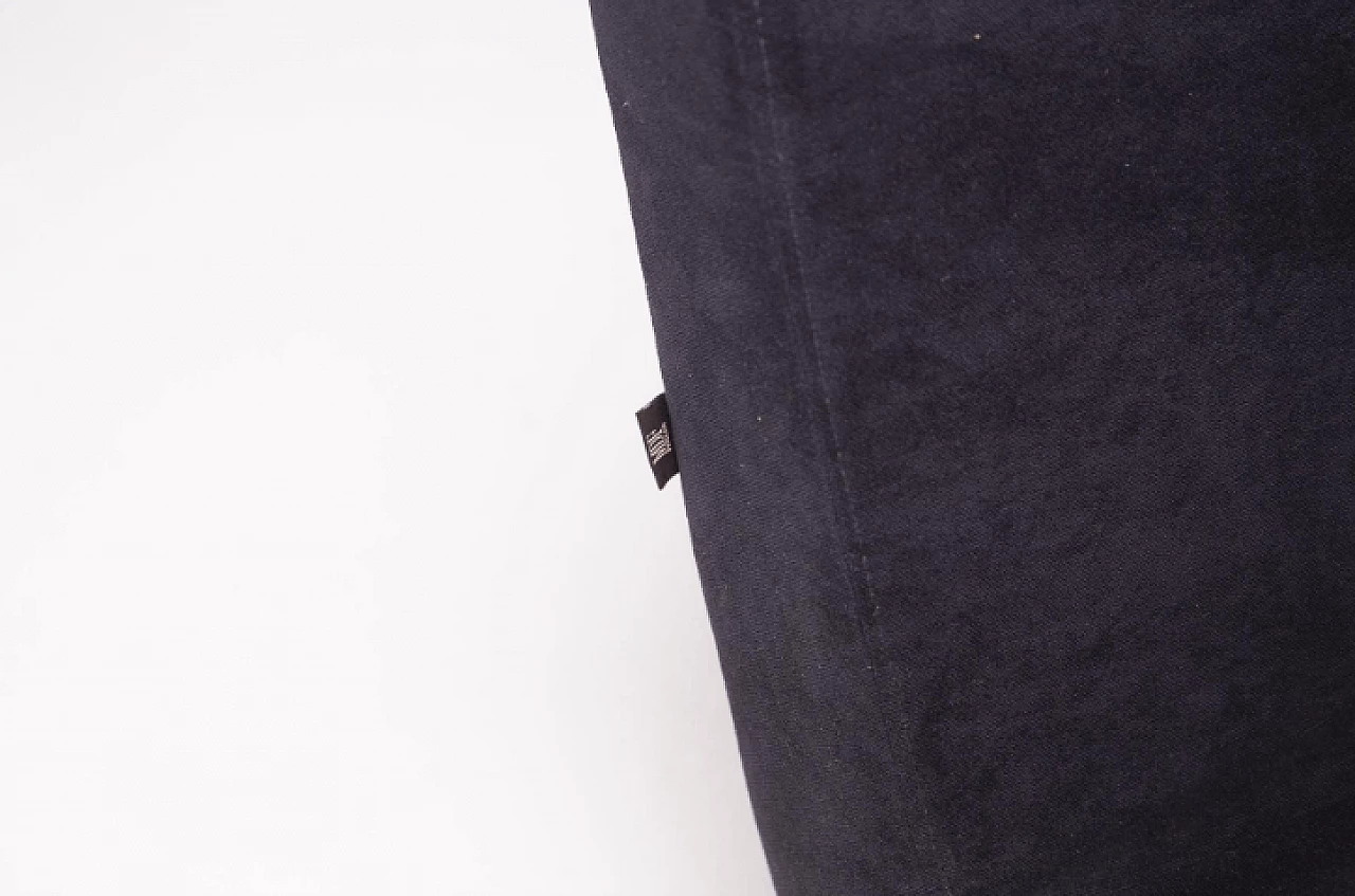 Divano in acciaio e velluto nero di MDF Italia, anni '90 8