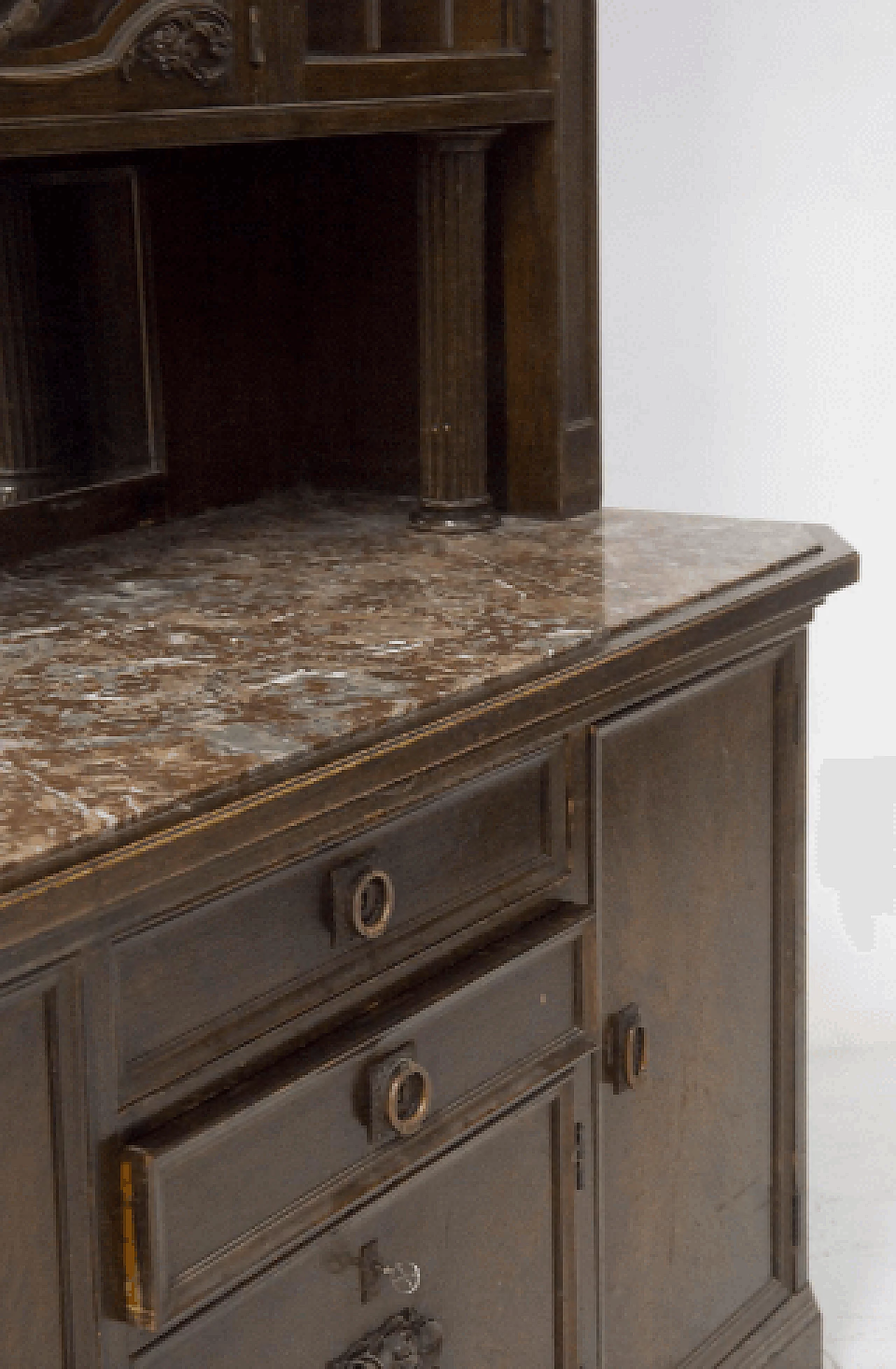 Credenza doppio corpo in legno di Ignaz Herlinger, '800 4