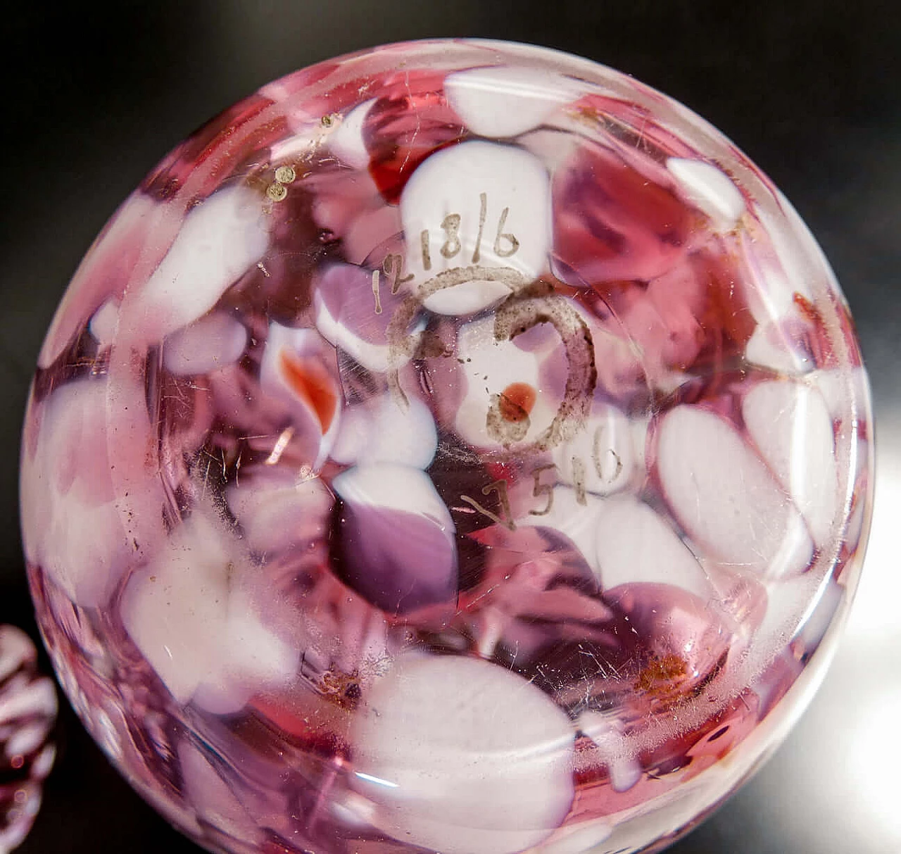 Coppia di vasi in vetro soffiato decorato di Verrerie Saint Denis Legras, '800 10