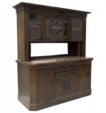 Credenza doppio corpo in legno di Ignaz Herlinger, '800