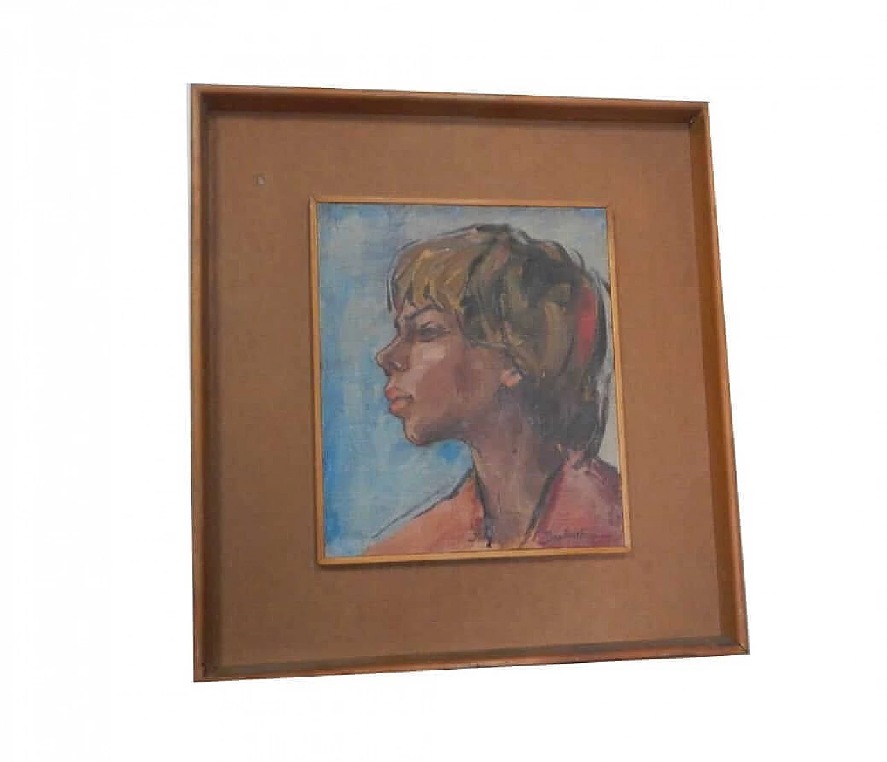 Mina Anselmi, Woman, oil painting on canvas, 1940s 12