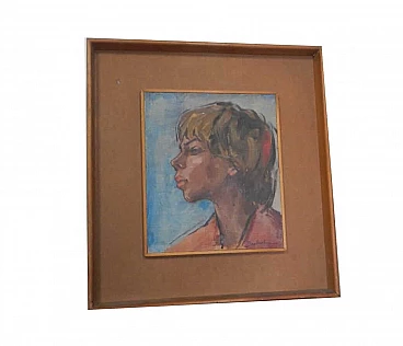 Mina Anselmi, Woman, oil painting on canvas, 1940s