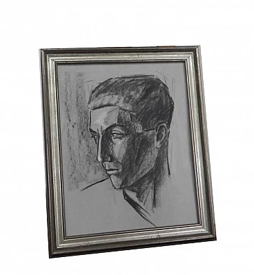 Mina Anselmi, Young man, charcoal on paper, 1940
