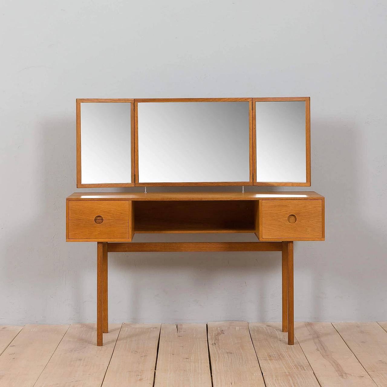 Oak dressing table 40 by Kai Kristiansen for Aksel Kjersgaard, 1960s 2