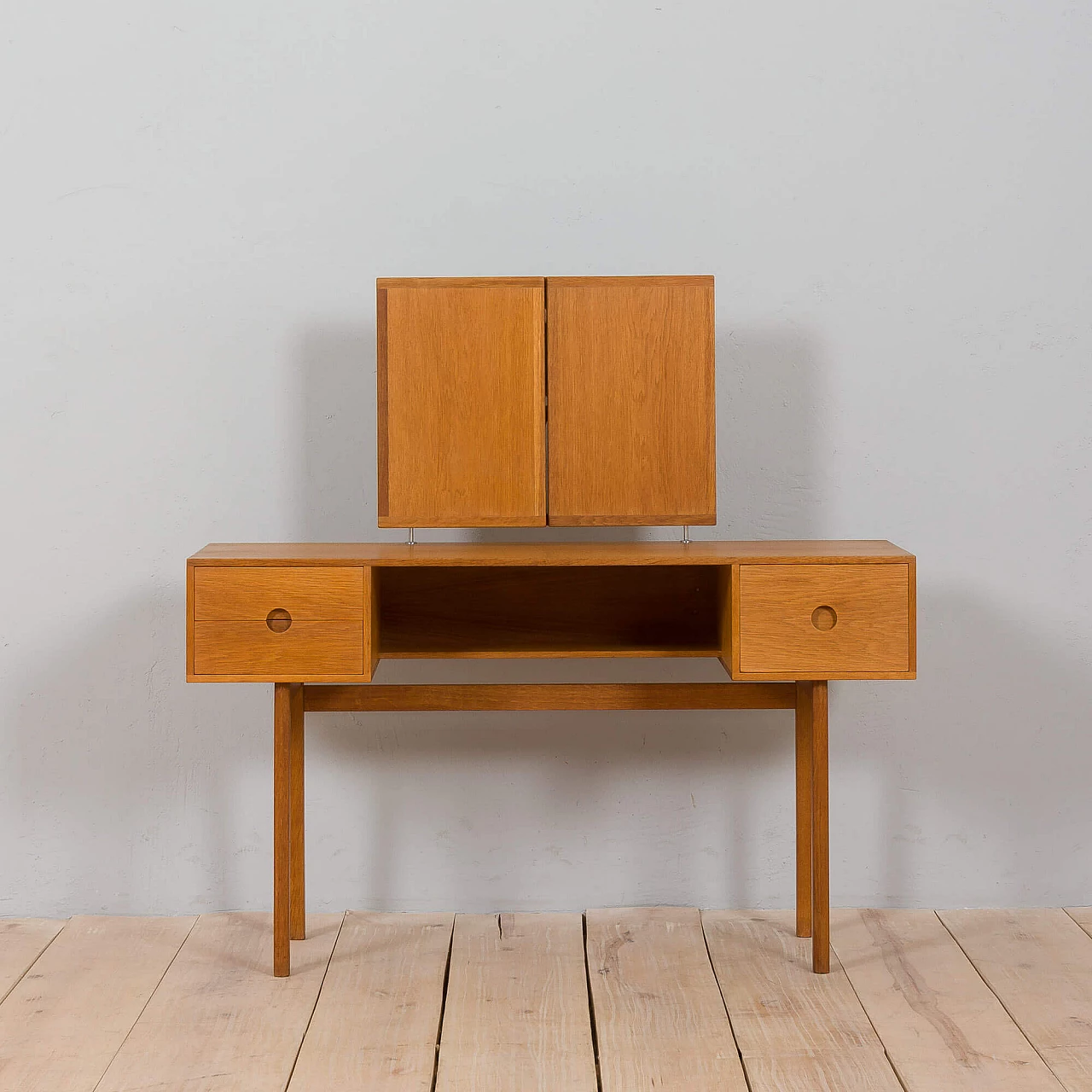 Oak dressing table 40 by Kai Kristiansen for Aksel Kjersgaard, 1960s 3