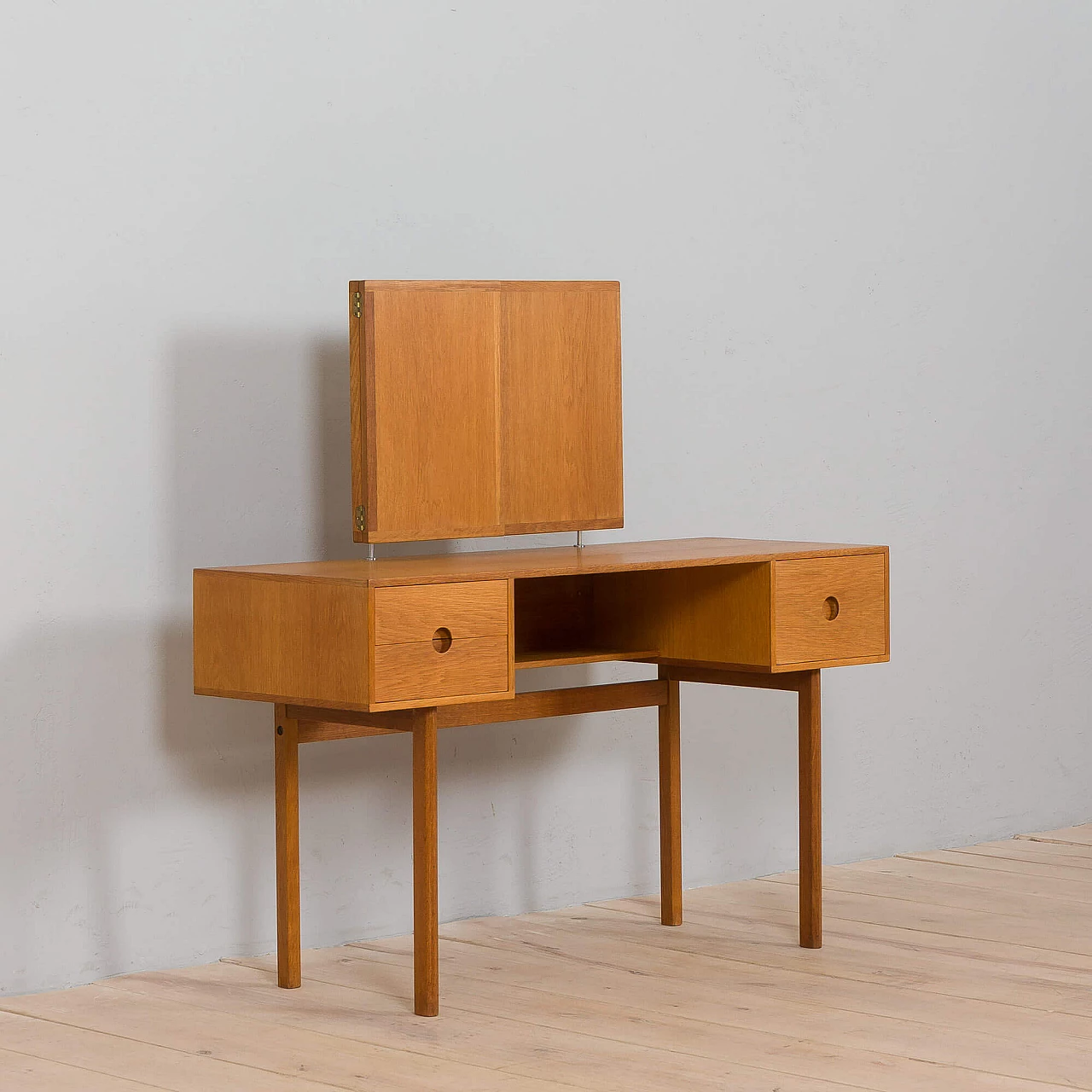 Oak dressing table 40 by Kai Kristiansen for Aksel Kjersgaard, 1960s 4