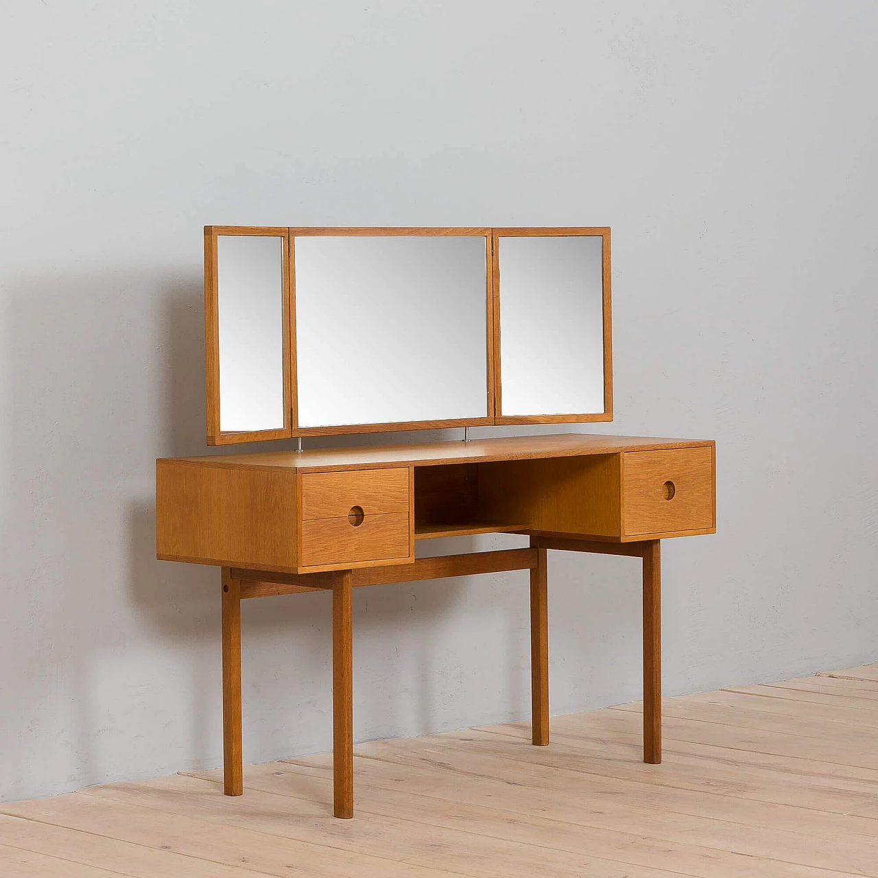 Oak dressing table 40 by Kai Kristiansen for Aksel Kjersgaard, 1960s 5