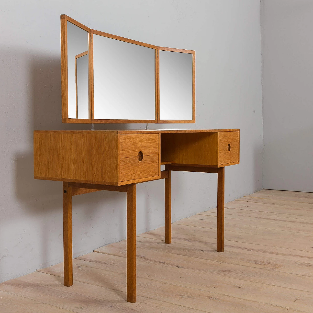 Oak dressing table 40 by Kai Kristiansen for Aksel Kjersgaard, 1960s 9