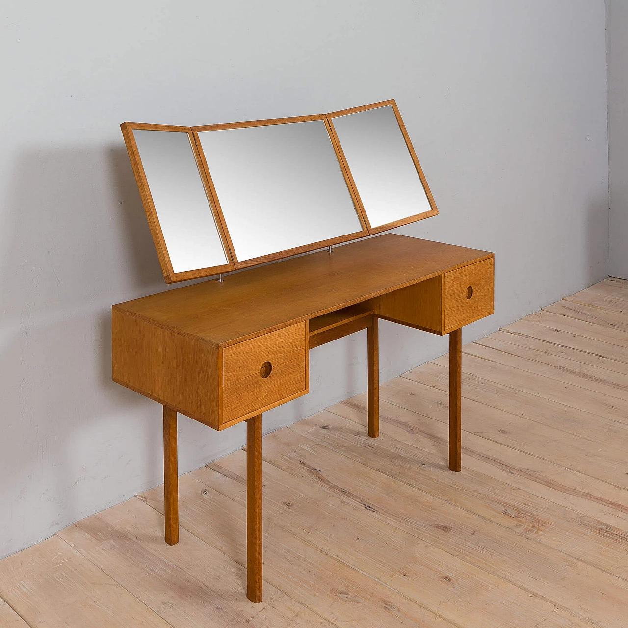 Oak dressing table 40 by Kai Kristiansen for Aksel Kjersgaard, 1960s 12