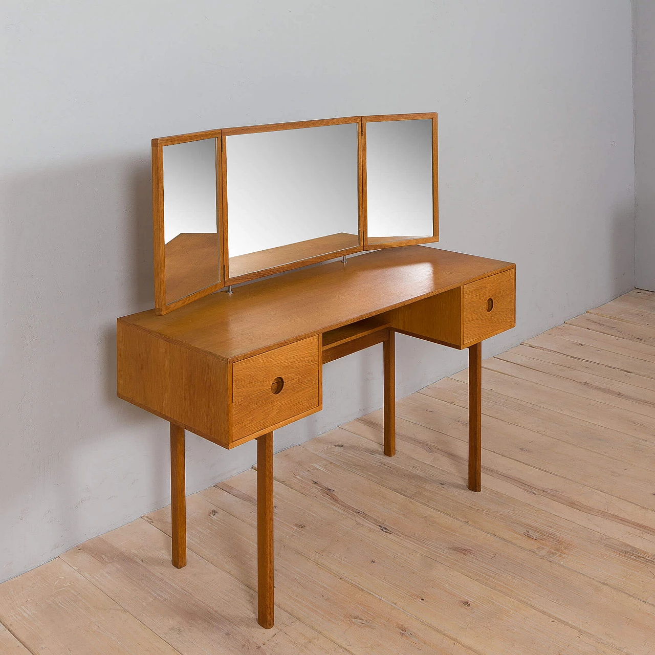 Oak dressing table 40 by Kai Kristiansen for Aksel Kjersgaard, 1960s 13