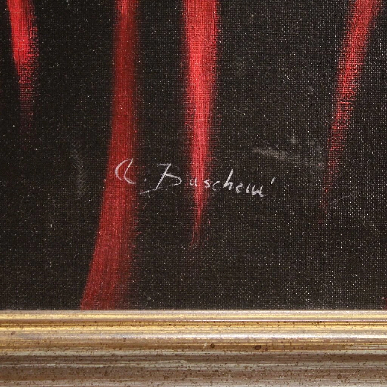 Dipinto su tela Natura morta con strumenti musicali, '900 3