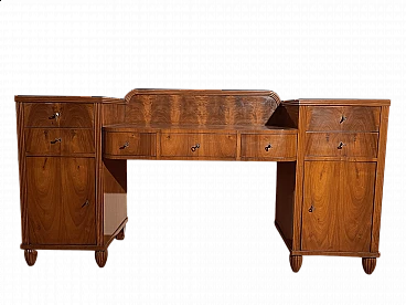 Biedermeier-style servant in walnut feather, early 20th century