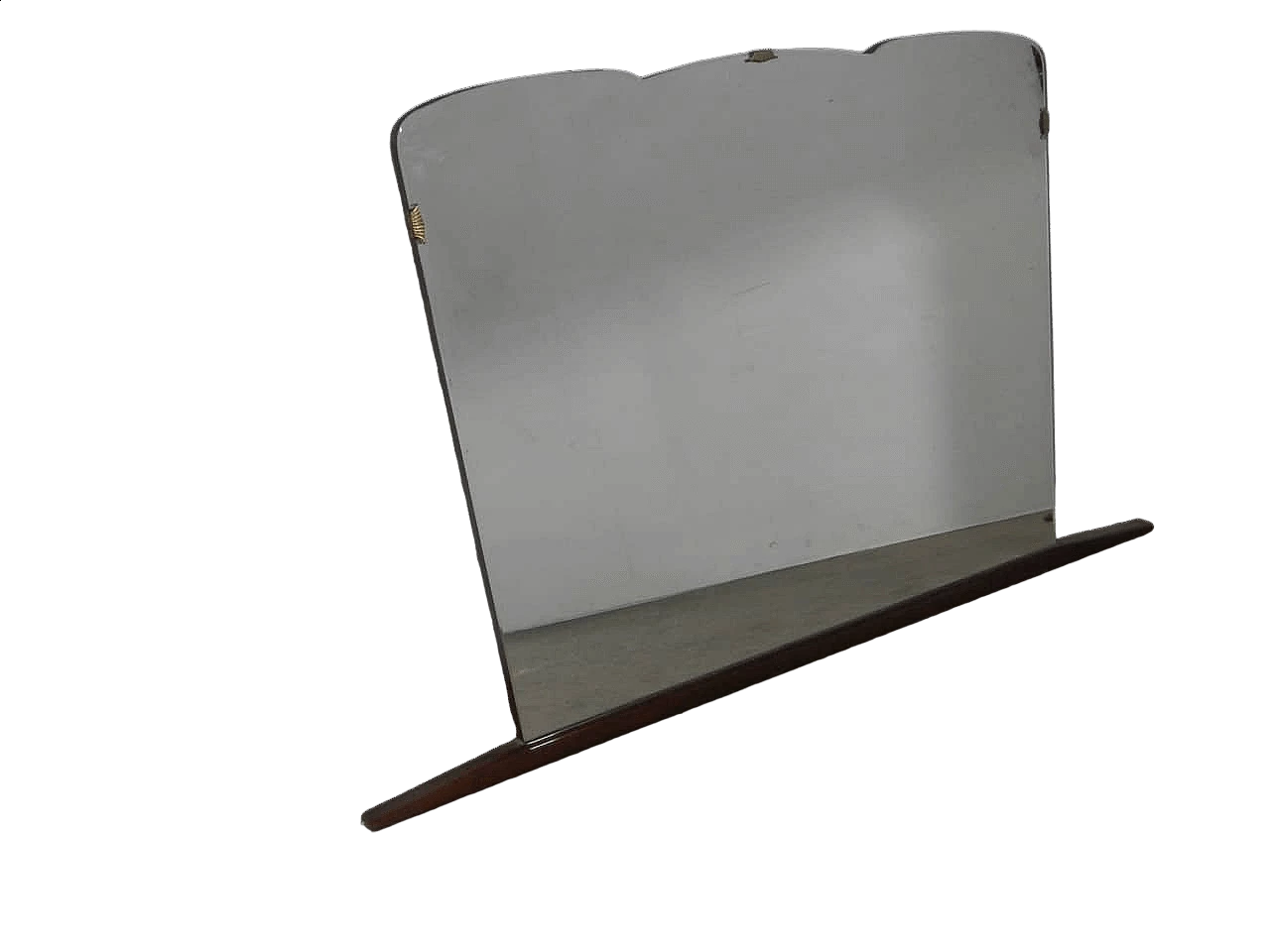 Mirror with wood lower frame, 1950s 12