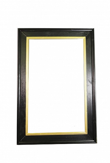 Black and gold painted spruce frame, 1990s