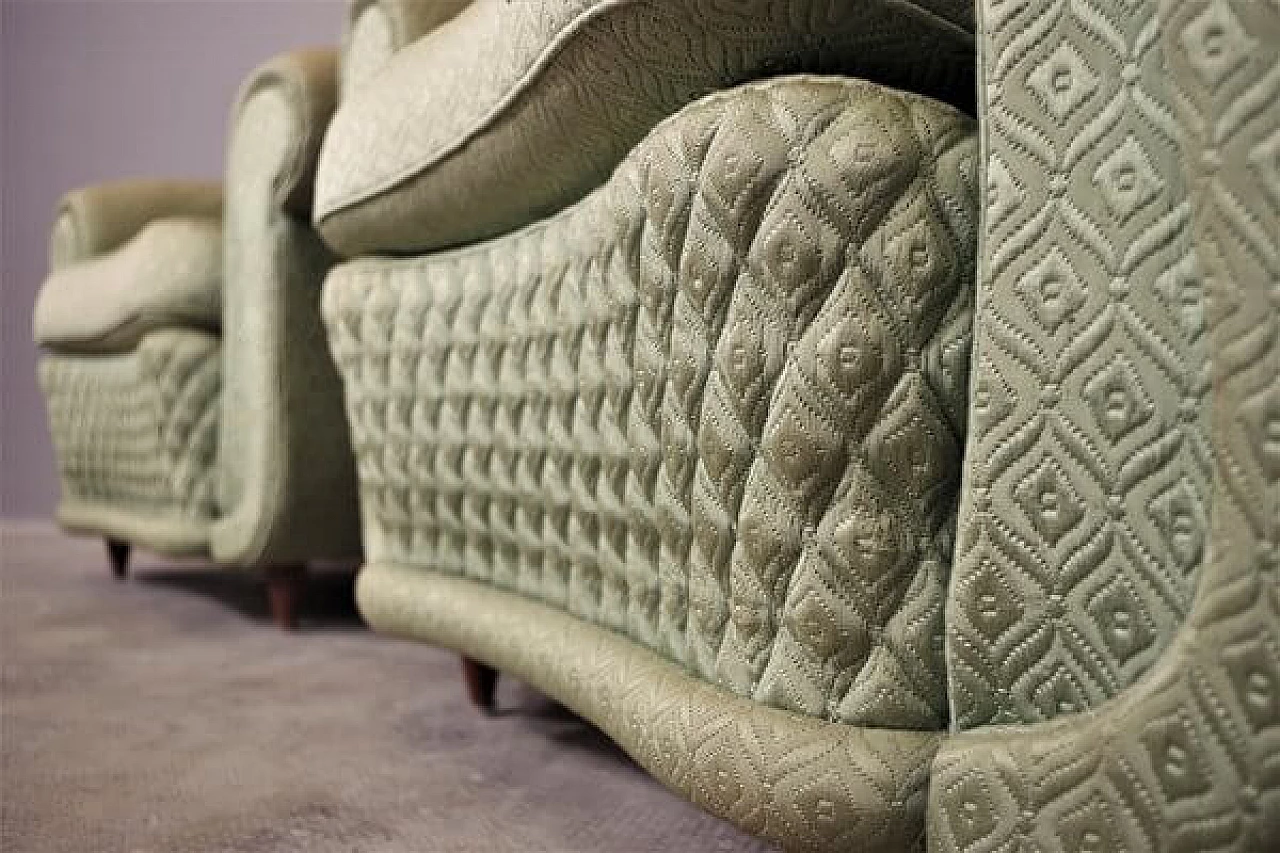 Pair of Polo Buffa style fan armchairs, 1950s 1460377