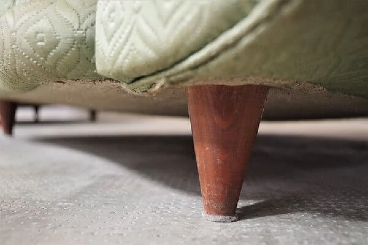 Pair of Polo Buffa style fan armchairs, 1950s 1460397