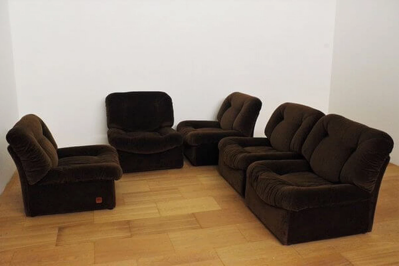 5 Panarea modular armchairs by Lev & Lev, 1970s 3