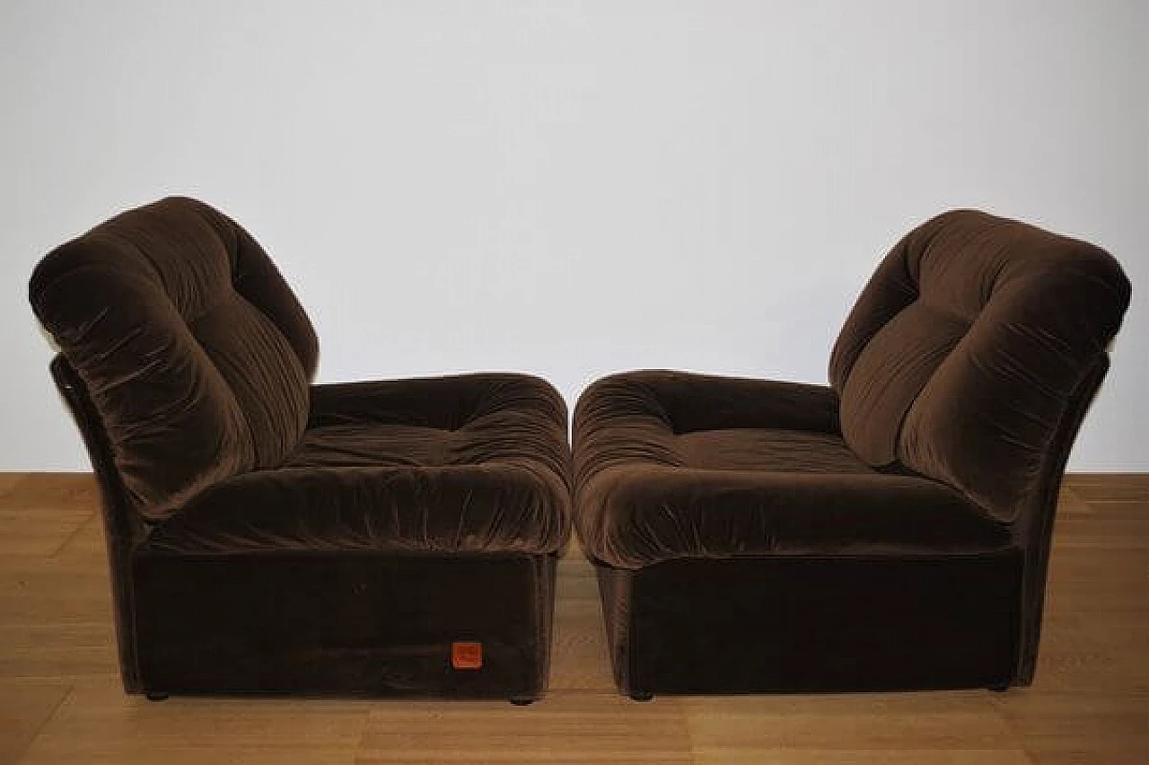 5 Panarea modular armchairs by Lev & Lev, 1970s 5