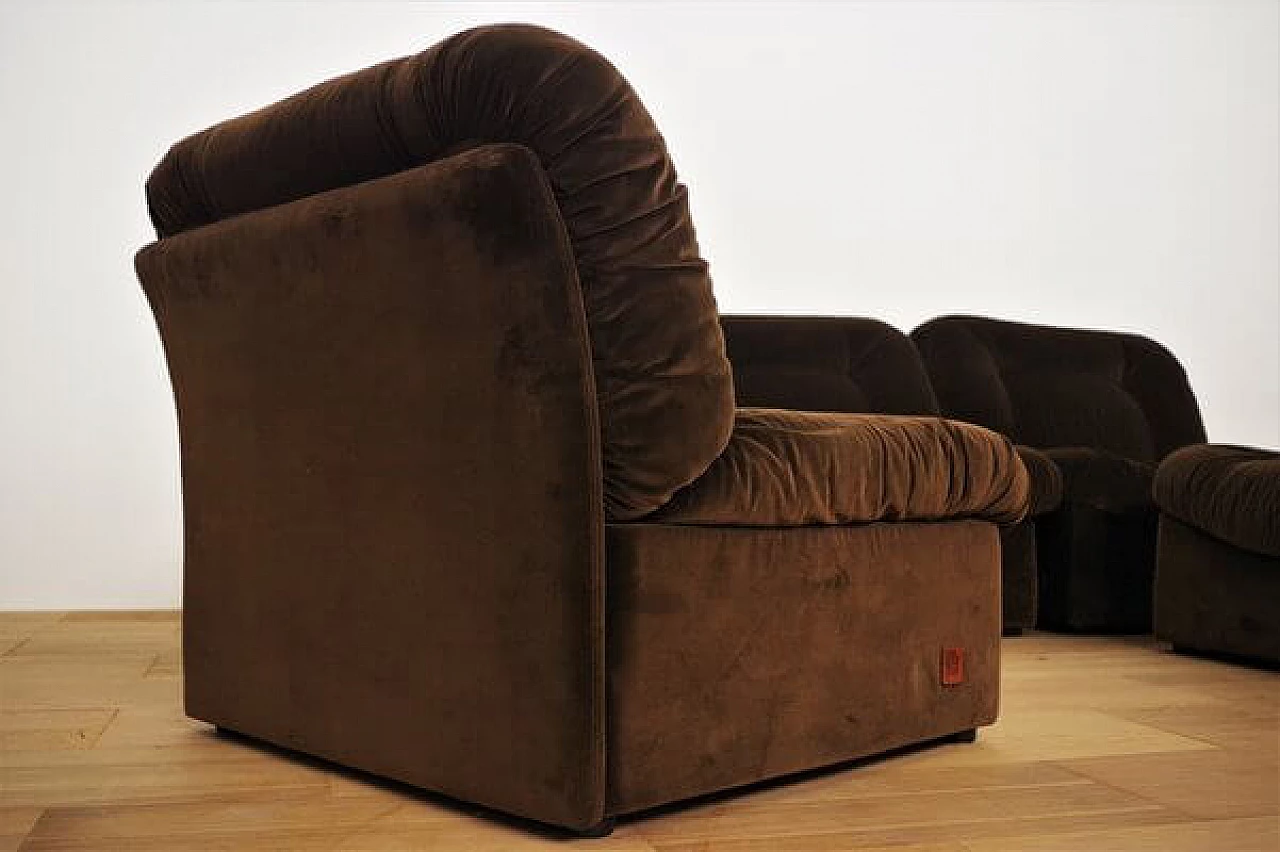 5 Panarea modular armchairs by Lev & Lev, 1970s 9