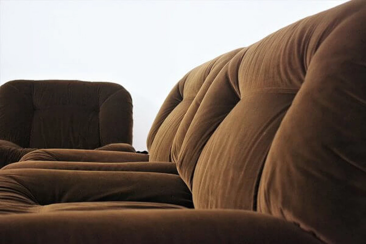 5 Panarea modular armchairs by Lev & Lev, 1970s 12